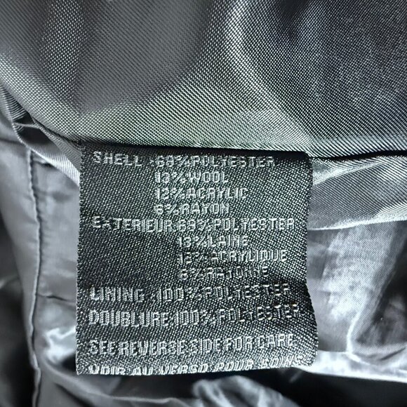 Steve Madden Wool Blend Coat- Ruffles Size M - Picture 5 of 14